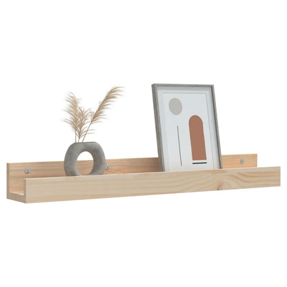 Mensole da Parete 2 pz 80x12x9cm in Legno Massello di Pino | homemem39