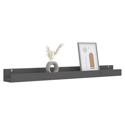 Mensole da Parete 2 pz Legno Massello di Pino