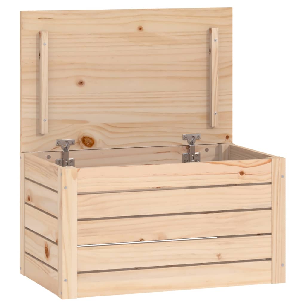 Contenitore Portaoggetti 59,5x36,5x33 cm Legno Massello Pino - homemem39