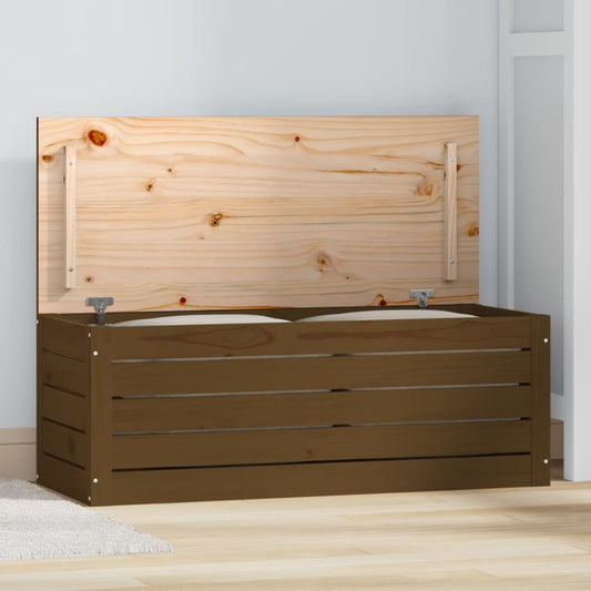 Contenitore Portaoggetti Ambra 89x36,5x33cm Legno Massello Pino - homemem39