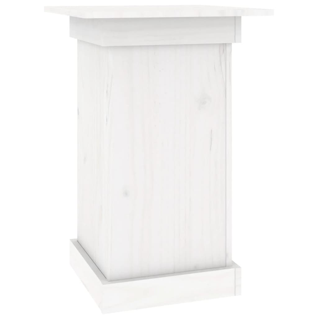 Portafiori bianco 40x40x60 cm in Legno Massello di Pino