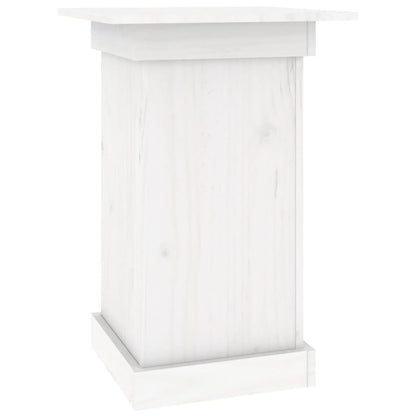 Portafiori bianco 40x40x60 cm in Legno Massello di Pino