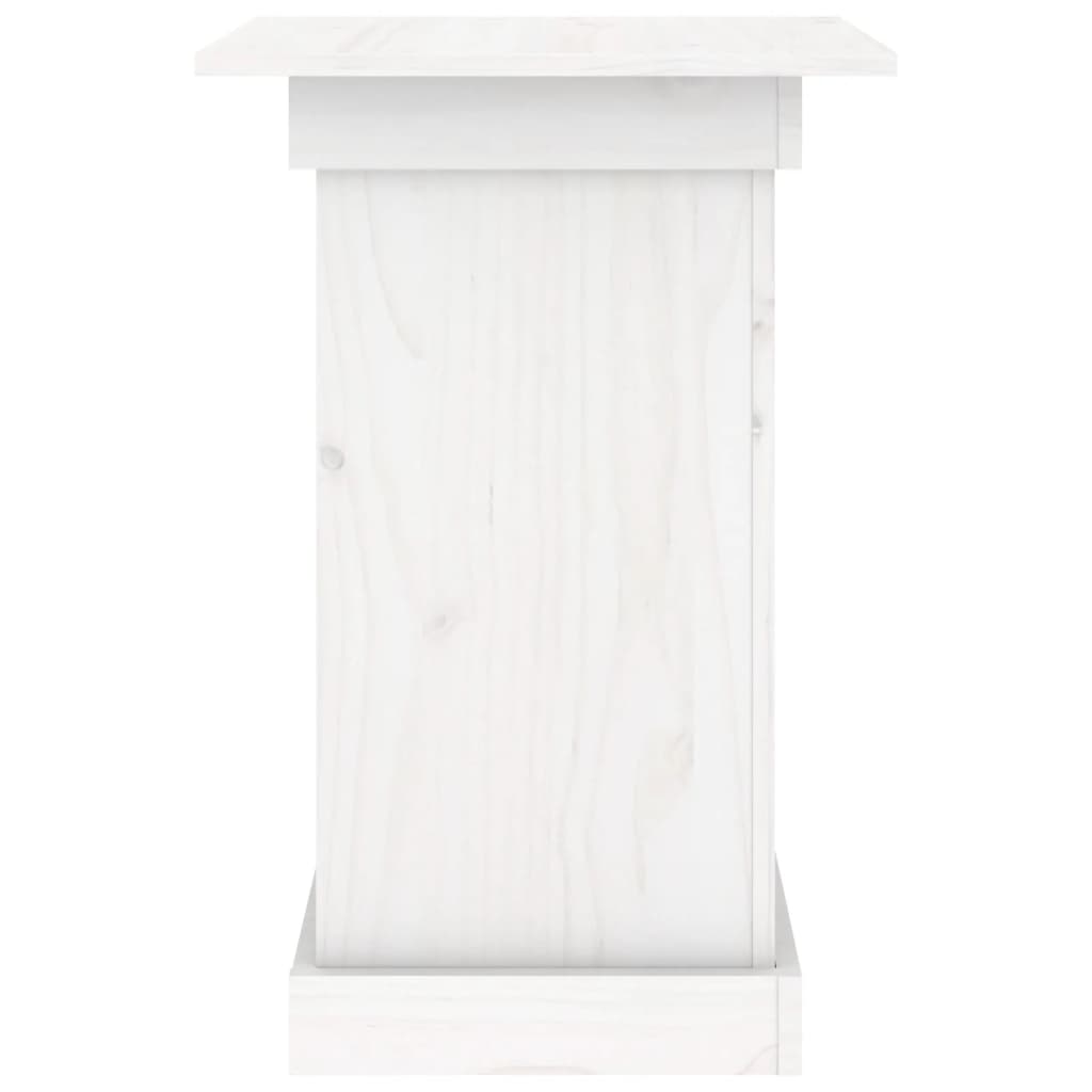 Portafiori bianco 40x40x60 cm in Legno Massello di Pino