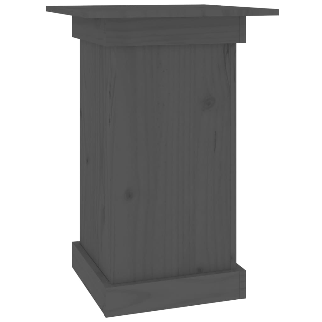 Portafiori grigio 40x40x60 cm in Legno Massello di Pino