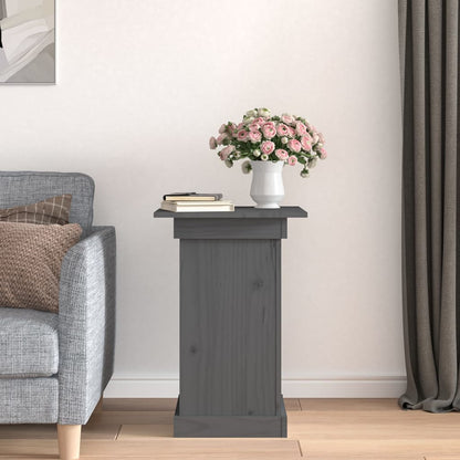 Portafiori grigio 40x40x60 cm in Legno Massello di Pino - homemem39