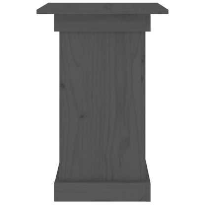 Portafiori grigio 40x40x60 cm in Legno Massello di Pino