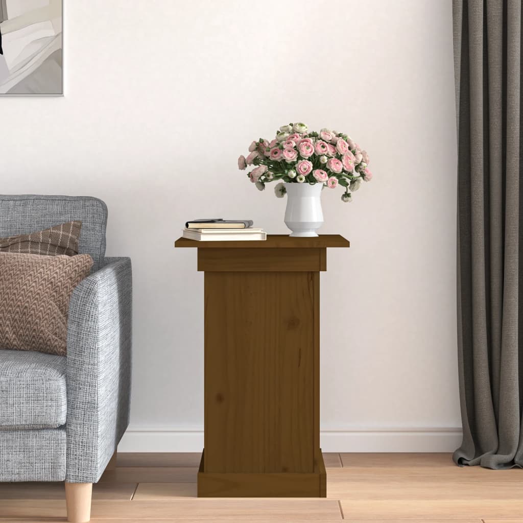 Portafiori Marrone Ambra 40x40x60 cm in Legno Massello di Pino