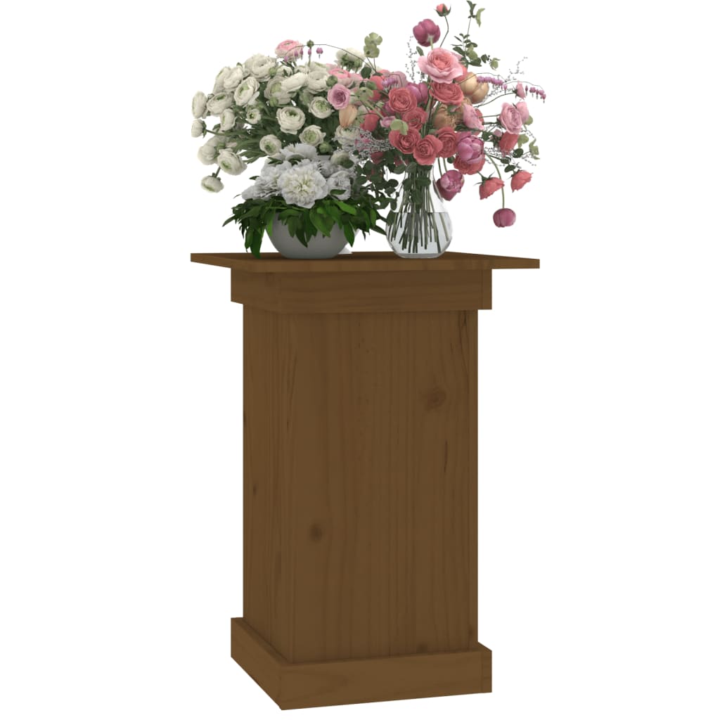 Portafiori Marrone Ambra 40x40x60 cm in Legno Massello di Pino | homemem39
