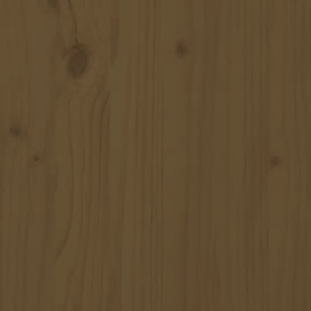 Portafiori Marrone Ambra 40x40x60 cm in Legno Massello di Pino