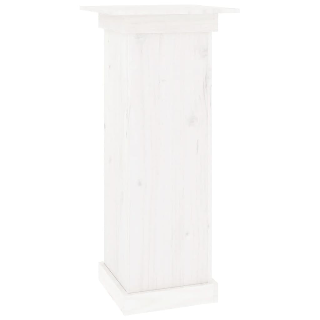 Supporto per Fiori Bianco 40x40x90 cm in Legno Massello di Pino - homemem39