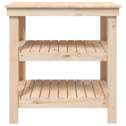 Banco da Lavoro 78,5x50x80 cm in Legno Massello di Pino | homemem39