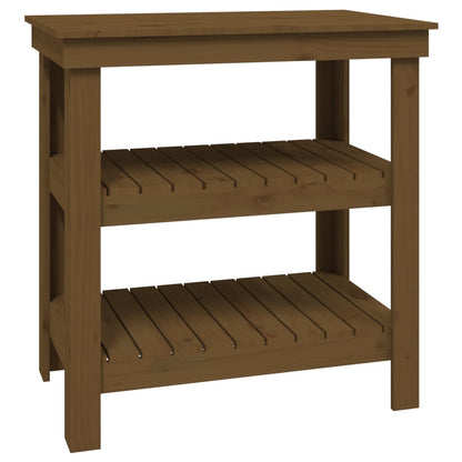 Banco da Lavoro Ambra 78,5x50x80 cm in Legno Massello di Pino - homemem39