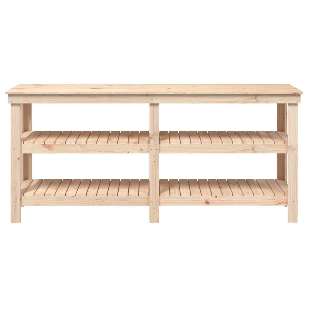 Banco da Lavoro 181x50x80 cm in Legno Massello di Pino | homemem39