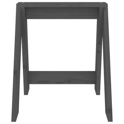 Sgabelli 2 pz grigio 40x40x45 cm in Legno Massello di Pino - homemem39