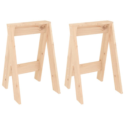Sgabelli 2 pz 40x40x60 cm in Legno Massello di Pino - homemem39