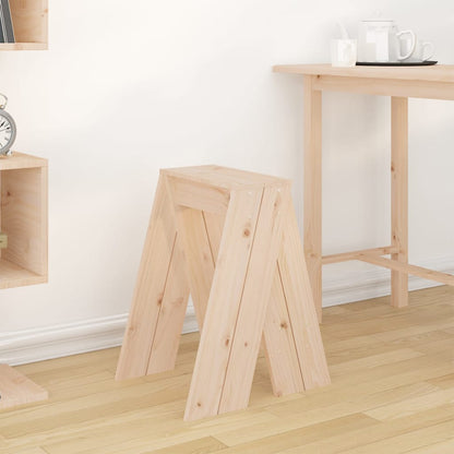 Sgabelli 2 pz 40x40x60 cm in Legno Massello di Pino - homemem39