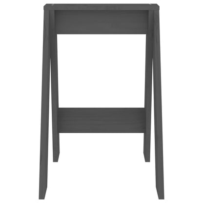Sgabelli 2 pz grigio 40x40x60 cm in Legno Massello di Pino - homemem39
