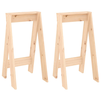 Sgabelli 2 pz 40x40x75 cm in Legno Massello di Pino - homemem39