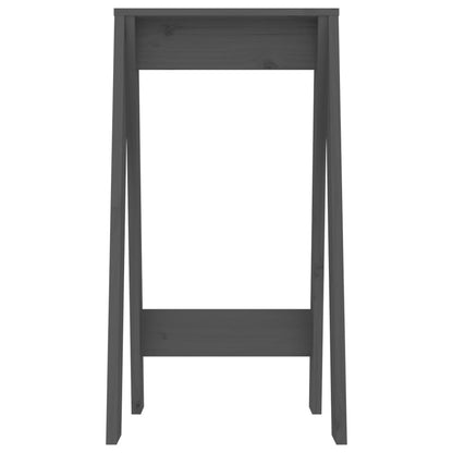 Sgabelli 2 pz grigio 40x40x75 cm in Legno Massello di Pino - homemem39