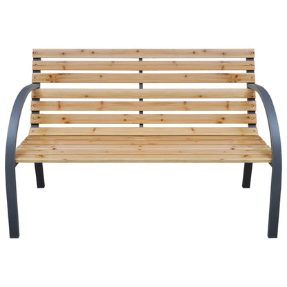 Panca da Giardino 112 cm in Legno Massello di Abete - homemem39