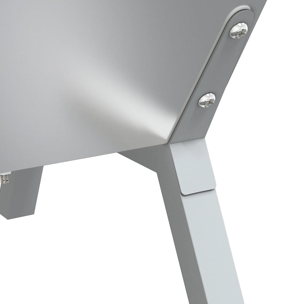 Vassoio per Barbecue Argento 158x42x31 cm Acciaio Inox | homemem39