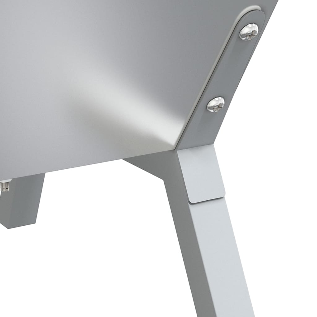 Vassoio per Barbecue Argento 118x42x30,5 cm Acciaio Inox | homemem39