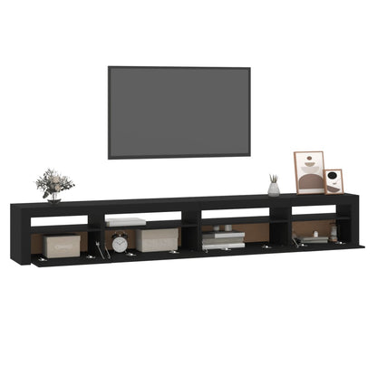 Mobile Porta TV con Luci LED Nero 270x35x40 cm - homemem39