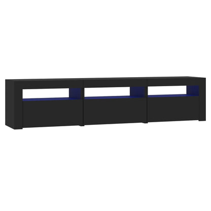 Mobile Porta TV con Luci LED Nero 180x35x40 cm - homemem39