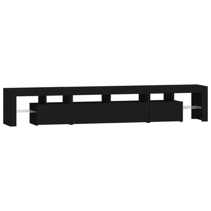 Mobile Porta TV con Luci LED Nero 230x36,5x40 cm - homemem39