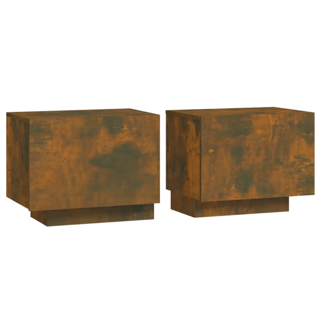 Comodino Rovere Fumo 100x35x40 cm Legno Multistrato - homemem39