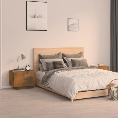 Comodino Rovere Fumo 100x35x40 cm Legno Multistrato - homemem39
