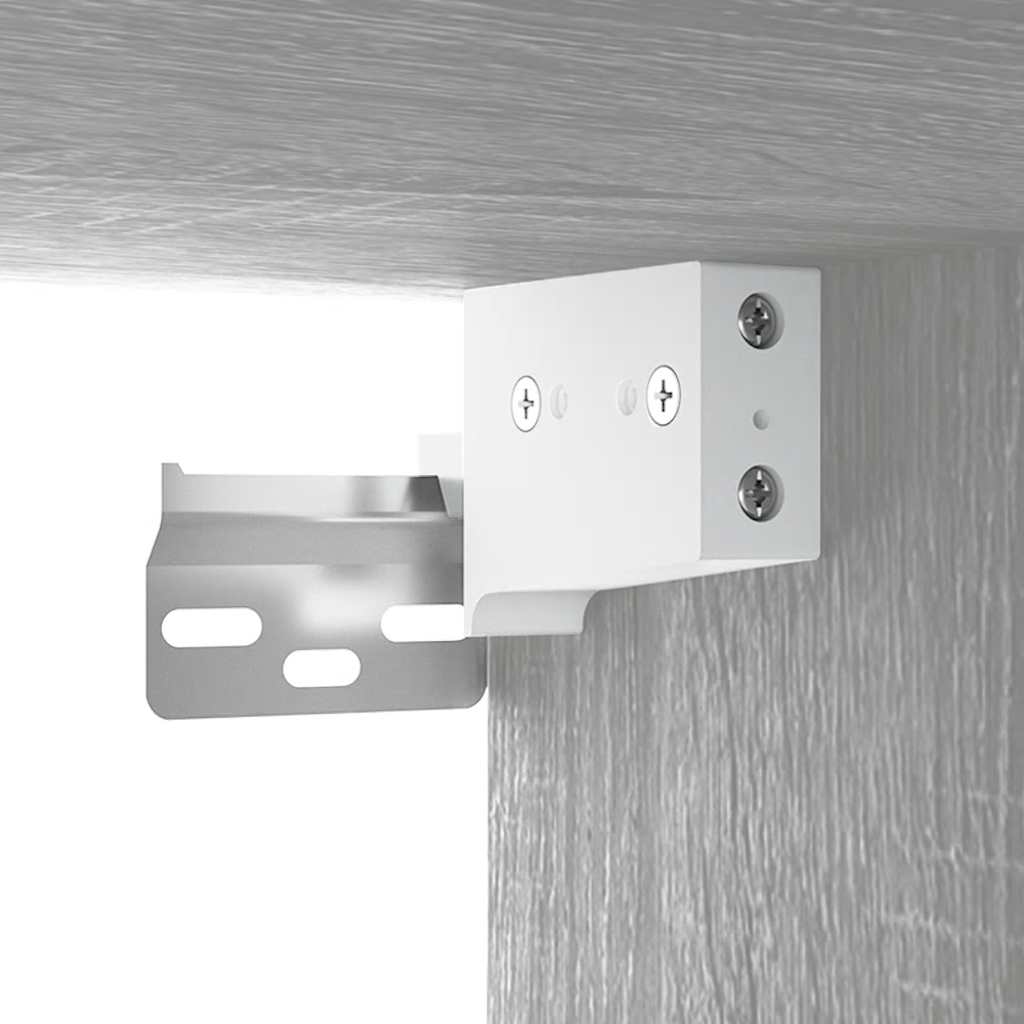 Mobile Bagno e Lavabo Integrato Grigio Sonoma Legno Multistrato | homemem39