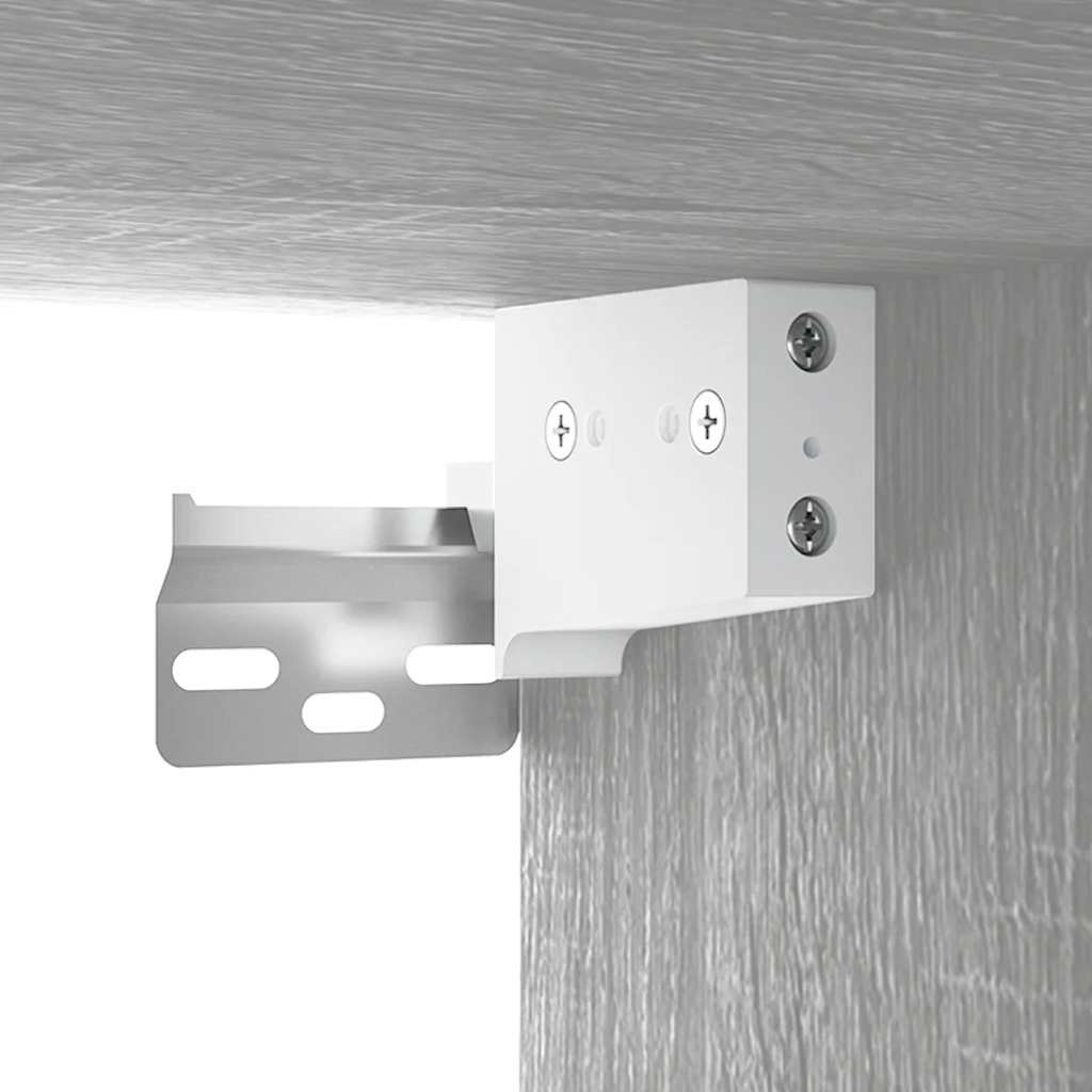 Mobile Bagno e Lavabo Integrato Grigio Sonoma Legno Multistrato | homemem39