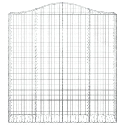 Cesto Gabbione ad Arco 200x30x200/220 cm Ferro Zincato | homemem39