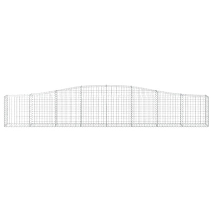 Cesto Gabbione ad Arco 400x30x60/80 cm Ferro Zincato - homemem39