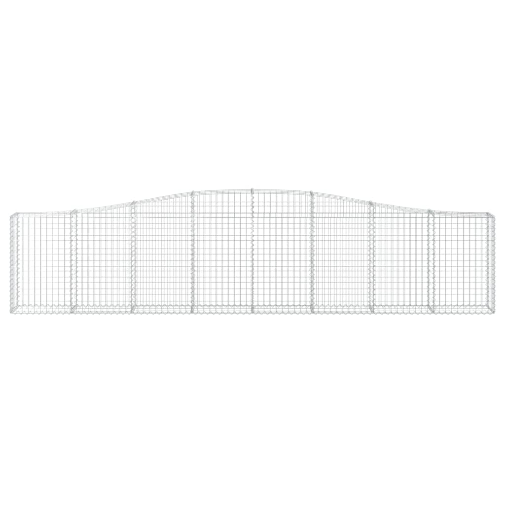 Cesto Gabbione ad Arco 400x30x80/100 cm Ferro Zincato - homemem39