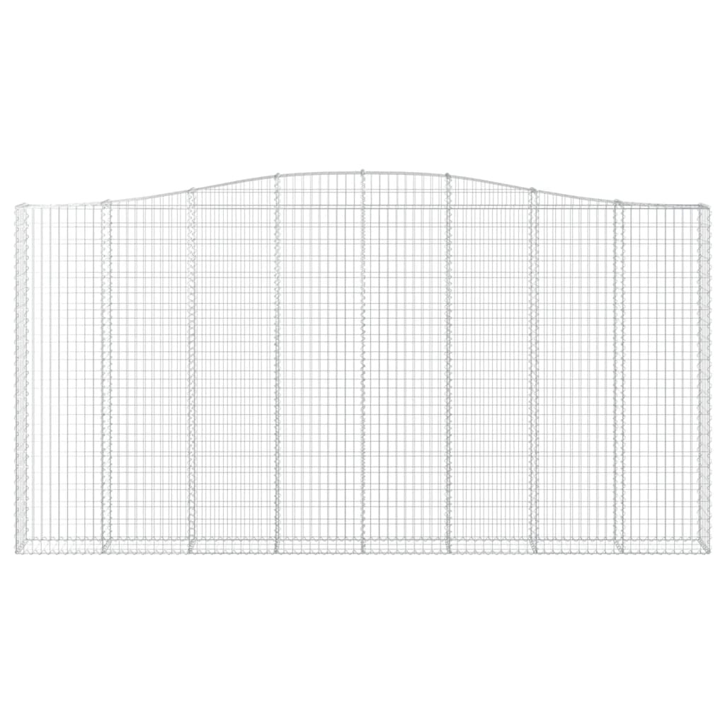 Cesto Gabbione ad Arco 400x30x200/220 cm Ferro Zincato - homemem39