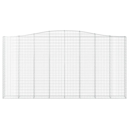 Cesto Gabbione ad Arco 400x30x200/220 cm Ferro Zincato - homemem39