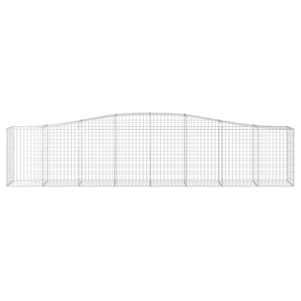 Cesto Gabbione ad Arco 400x50x80/100 cm Ferro Zincato - homemem39