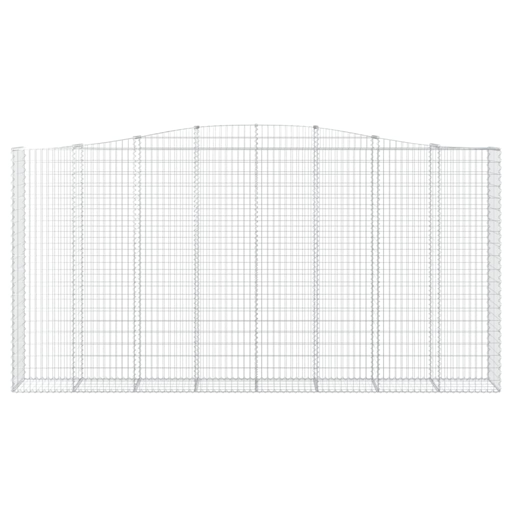 Cesto Gabbione ad Arco 400x50x200/220 cm Ferro Zincato - homemem39