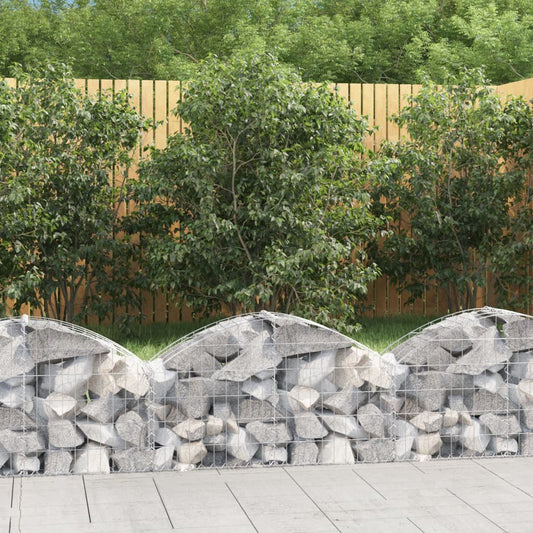 Cesto Gabbione ad Arco 100x30x40/60 cm Ferro Zincato - homemem39