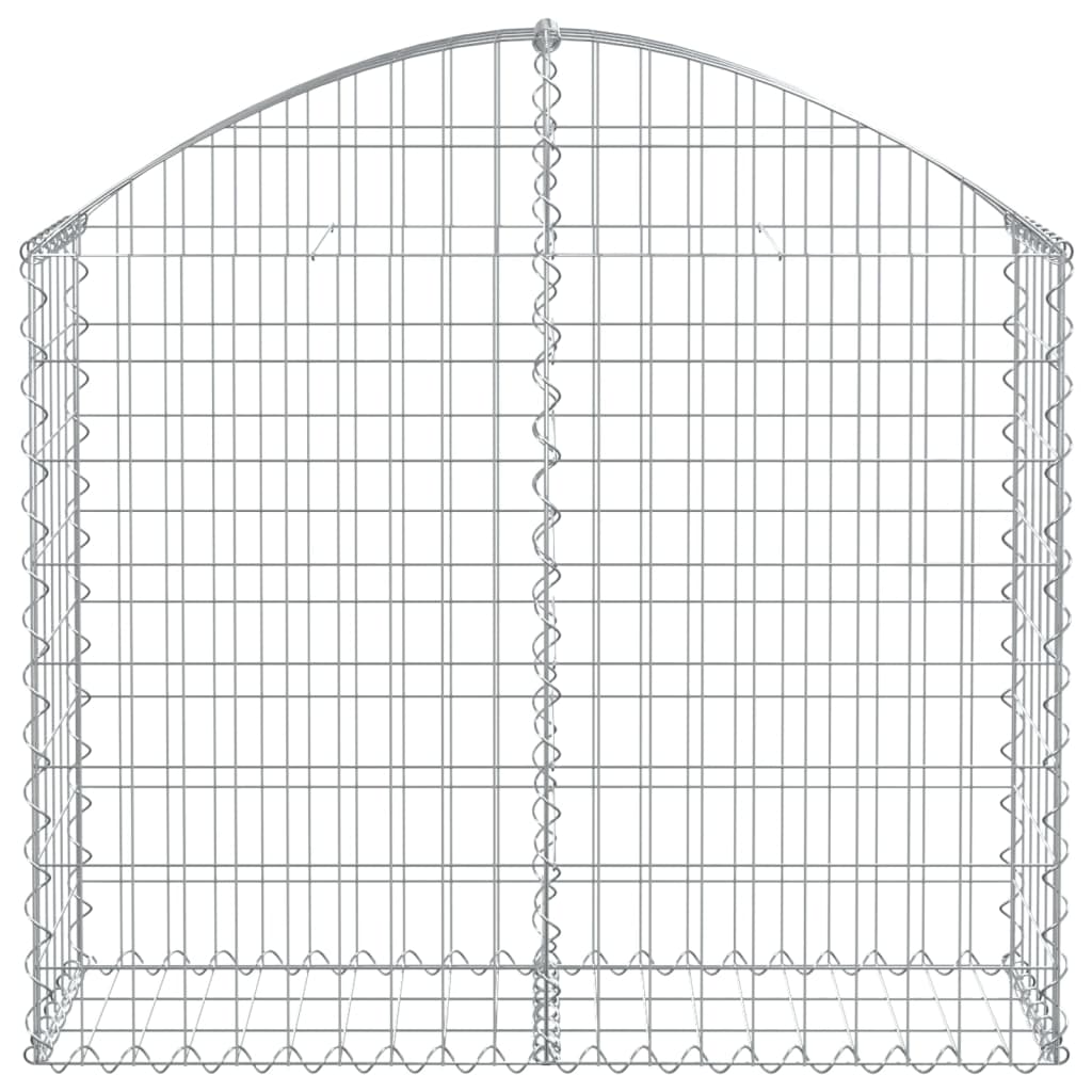 Cesto Gabbione ad Arco 100x30x80/100 cm Ferro Zincato - homemem39