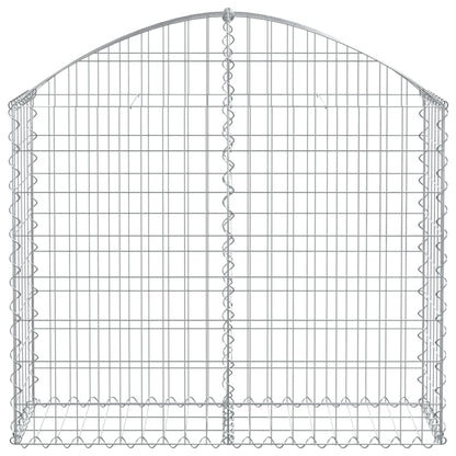 Cesto Gabbione ad Arco 100x30x80/100 cm Ferro Zincato - homemem39