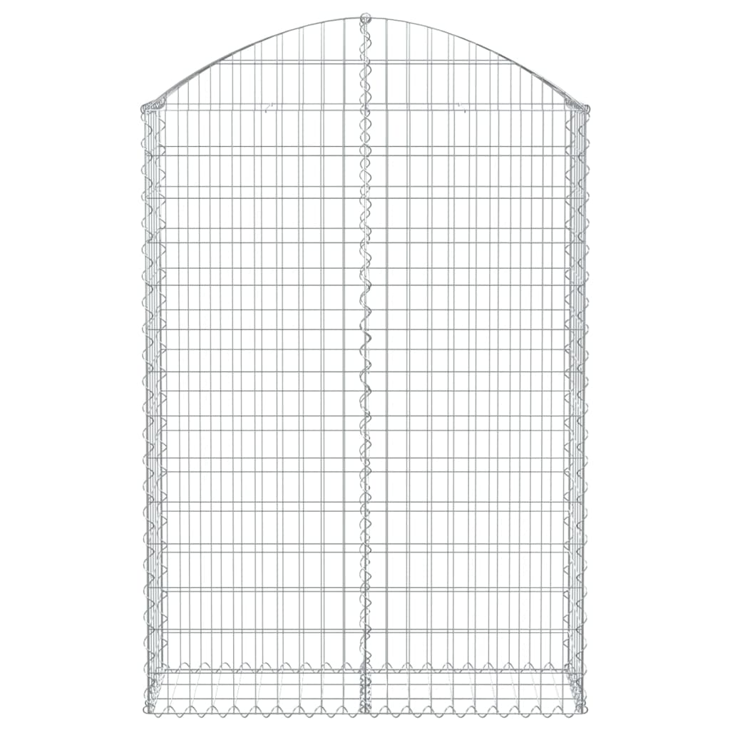 Cesto Gabbione ad Arco 100x30x140/160 cm Ferro Zincato - homemem39
