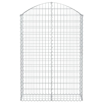 Cesto Gabbione ad Arco 100x30x140/160 cm Ferro Zincato - homemem39