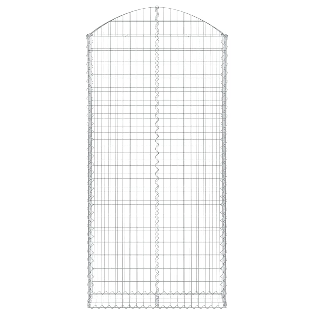 Cesto Gabbione ad Arco 100x30x200/220 cm Ferro Zincato - homemem39