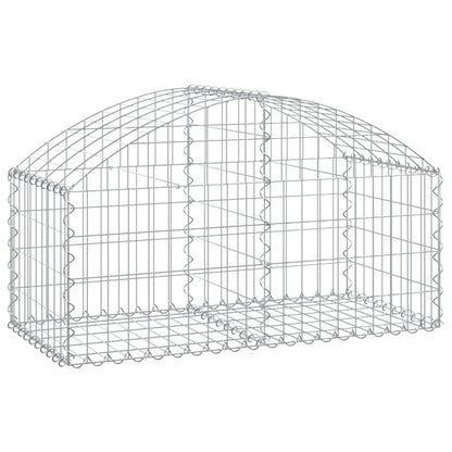 Cesto Gabbione ad Arco 100x50x40/60 cm Ferro Zincato - homemem39