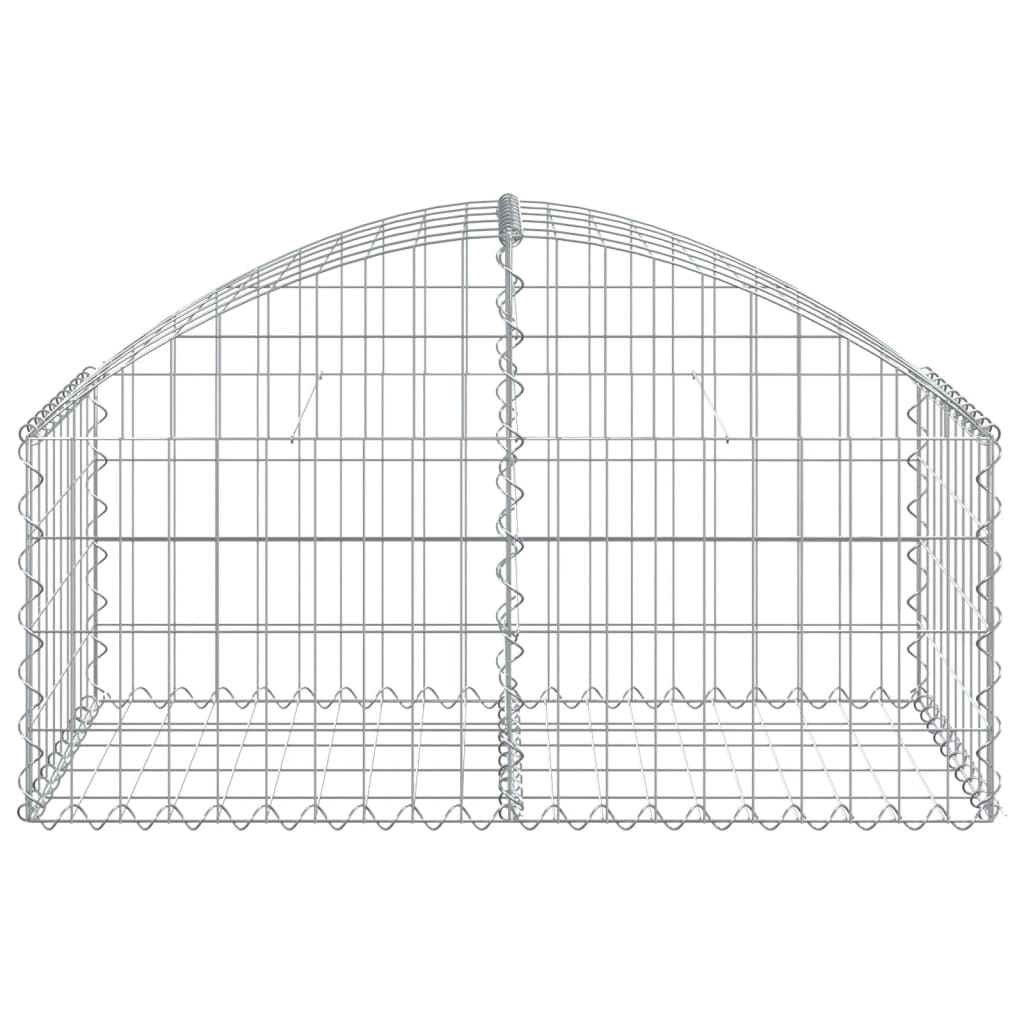 Cesto Gabbione ad Arco 100x50x40/60 cm Ferro Zincato - homemem39