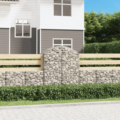 Cesto Gabbione ad Arco 100x50x120/140 cm Ferro Zincato - homemem39