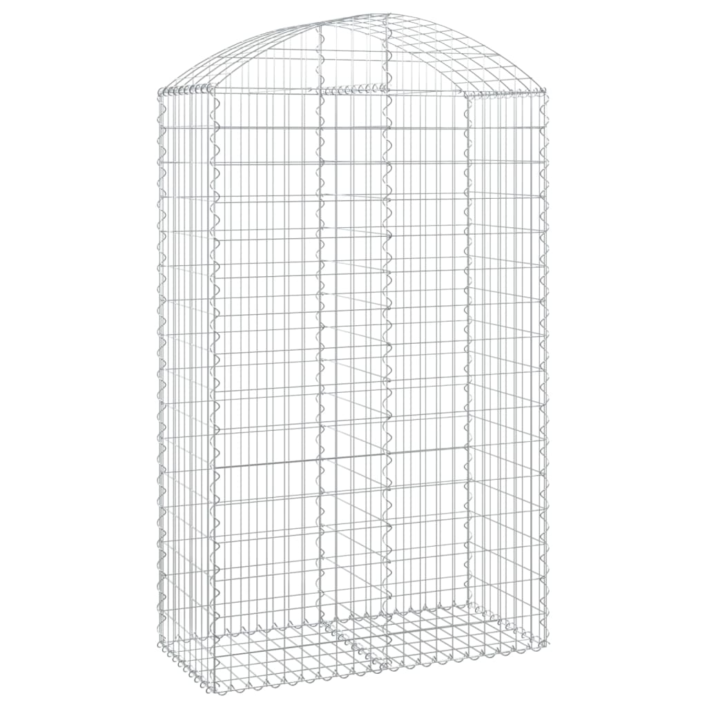 Cesto Gabbione ad Arco 100x50x160/180 cm Ferro Zincato - homemem39